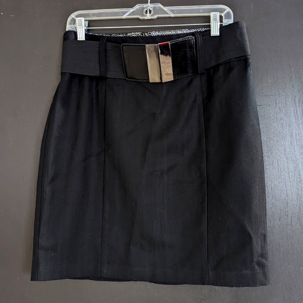 Maurices Black Skirt w/ Wide belt